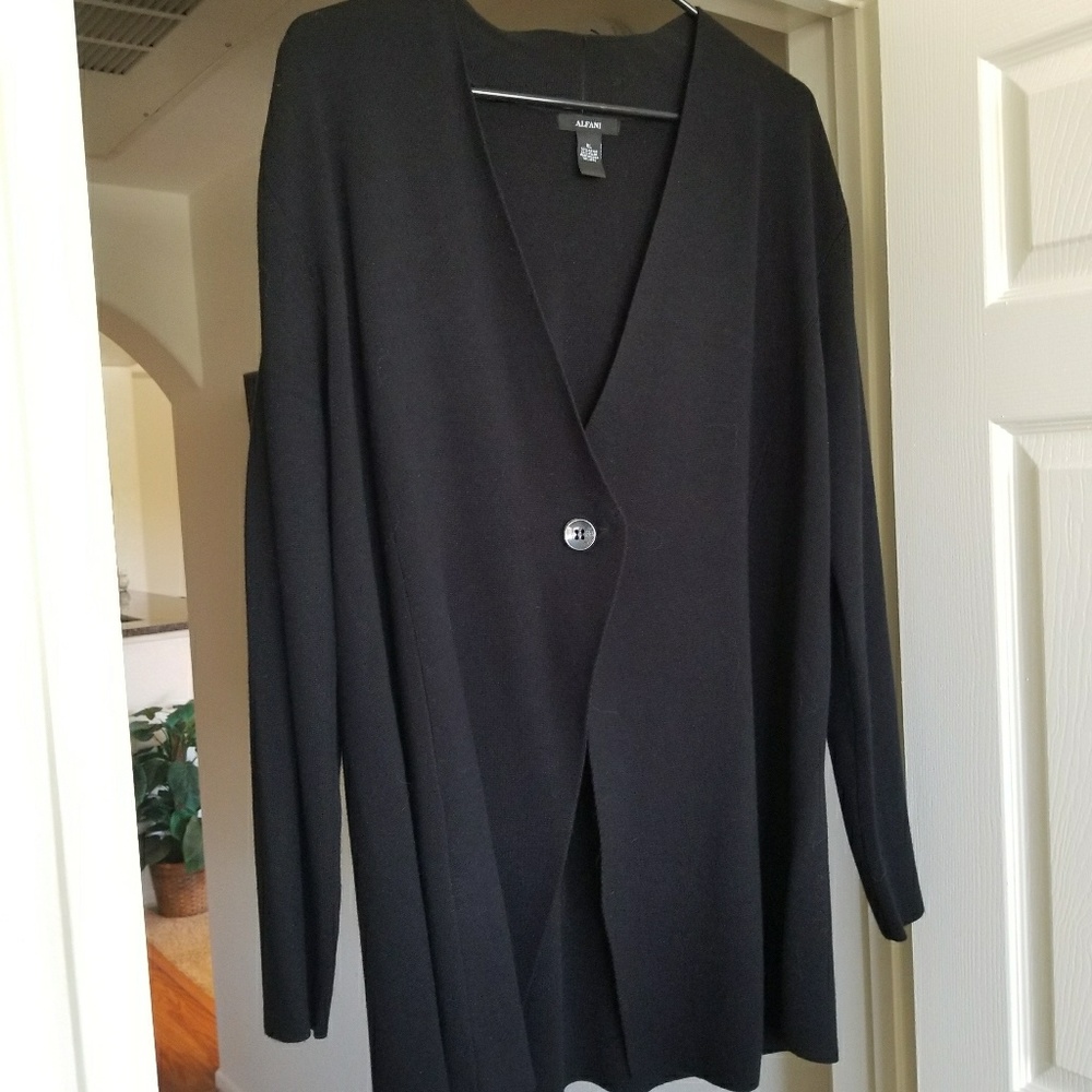 New Alfani, long black sweater
